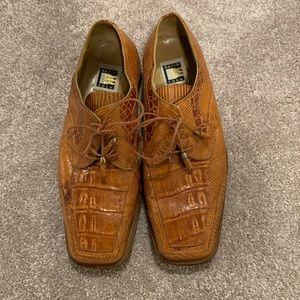 Men David eden croc&lizard shoes sz10